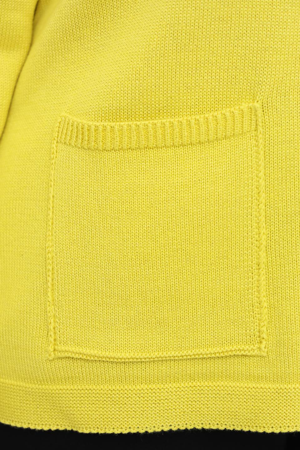 Пуловер Frapp с карманом жёлтый
