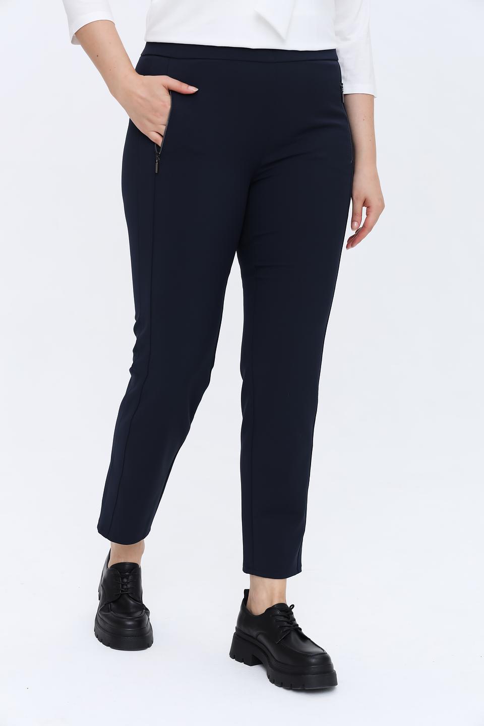 Брюки Frank Walder с молниями темно-синие