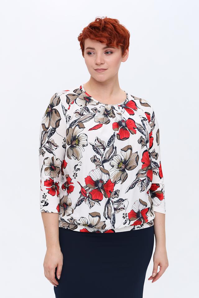 Блуза Frank Walder с цветочным принтом