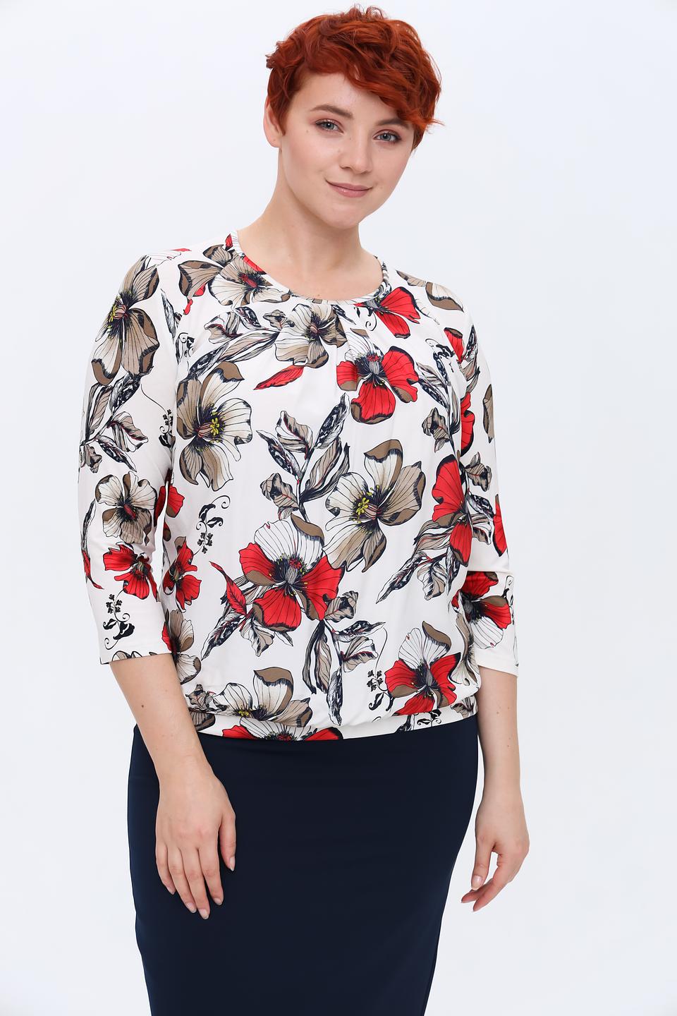 Блуза Frank Walder с цветочным принтом