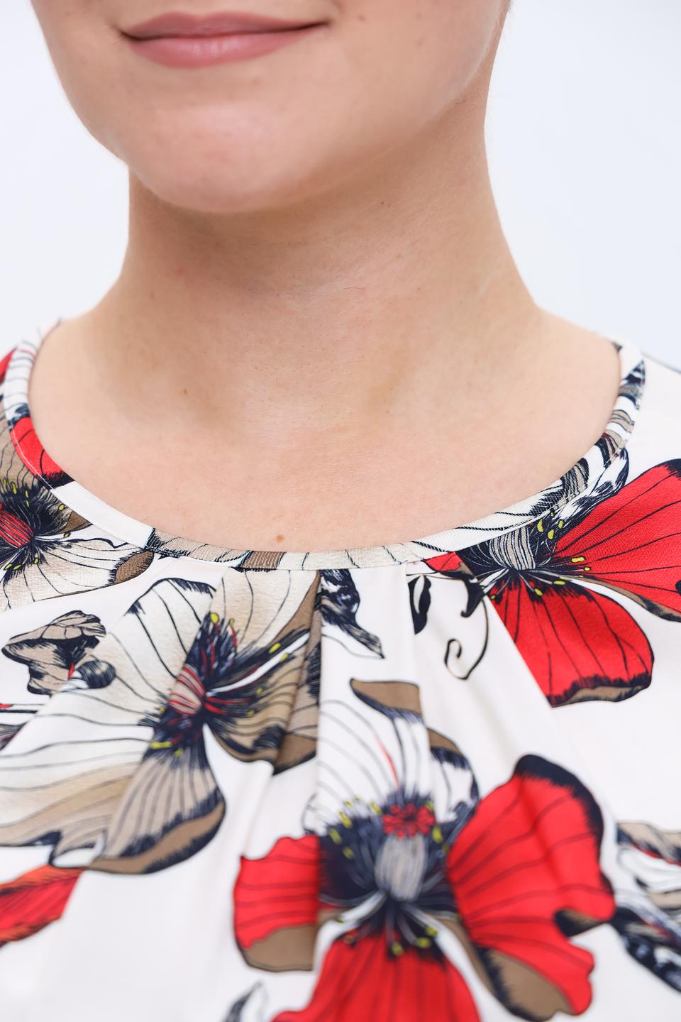 Блуза Frank Walder с цветочным принтом