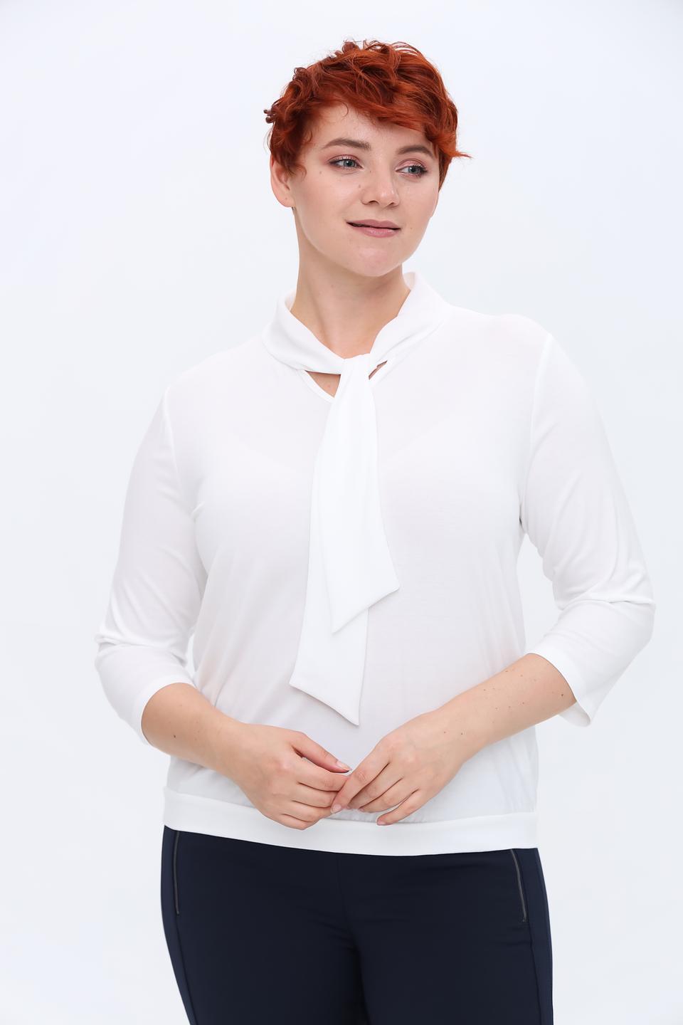Блуза Frank Walder с завязкой белая