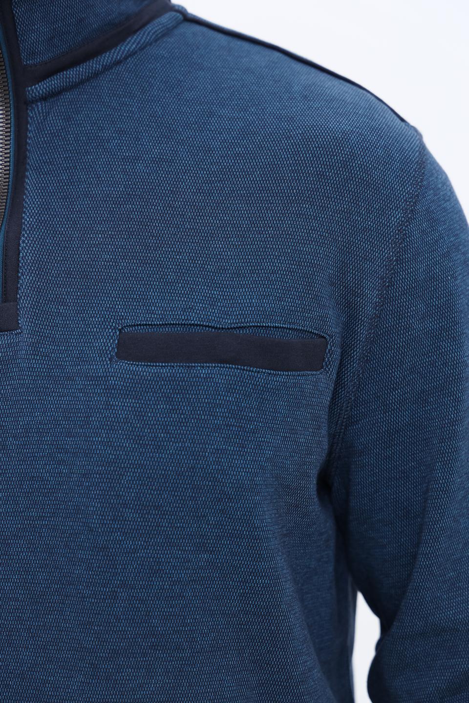 Джемпер Casa Moda с молнией синий