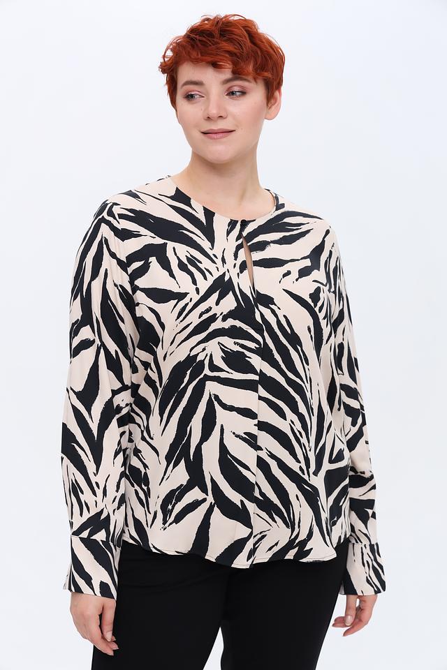 Блуза Taifun с принтом зебра