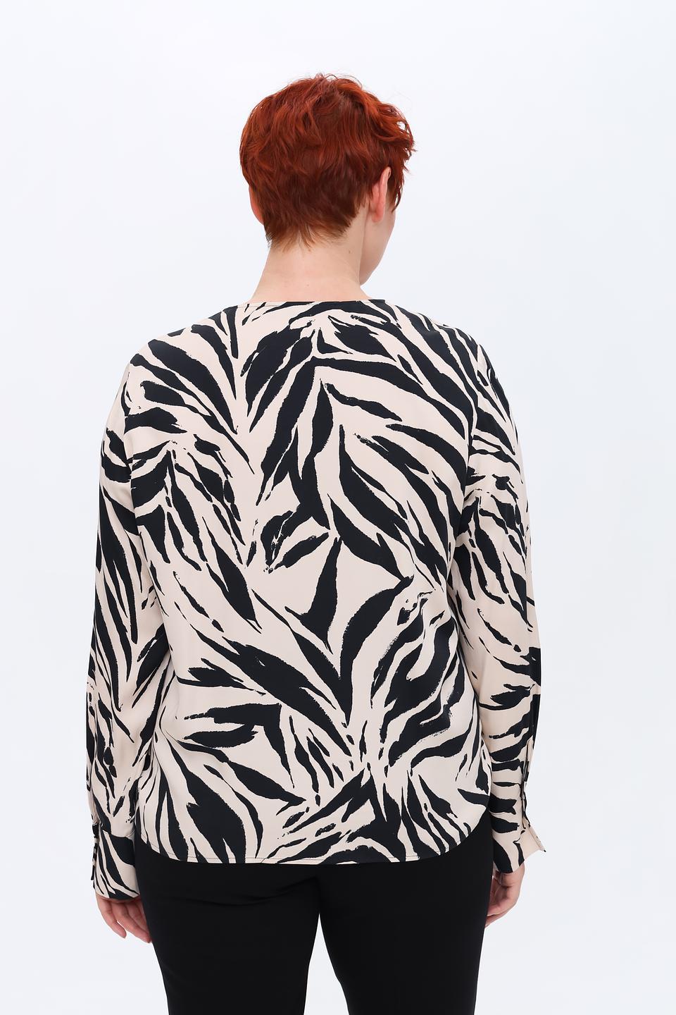Блуза Taifun с принтом зебра