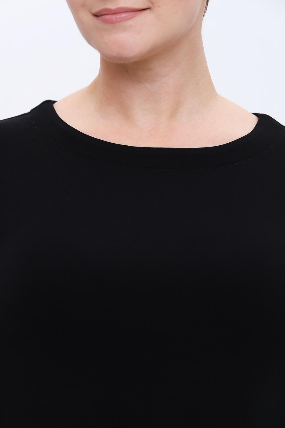 Платье Via Appia чёрное с рукавом 3/4