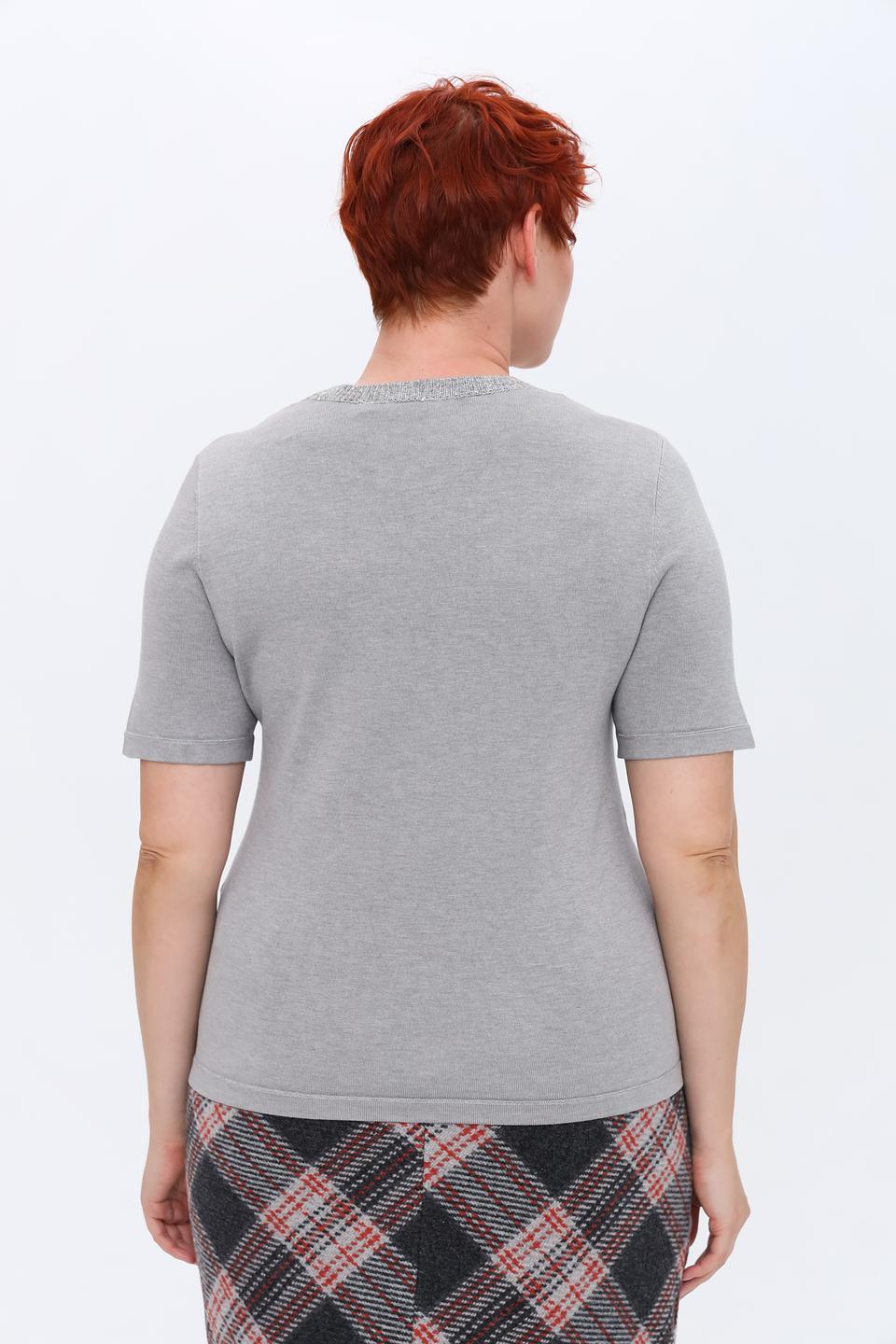 Пуловер Gerry Weber серый с отделкой