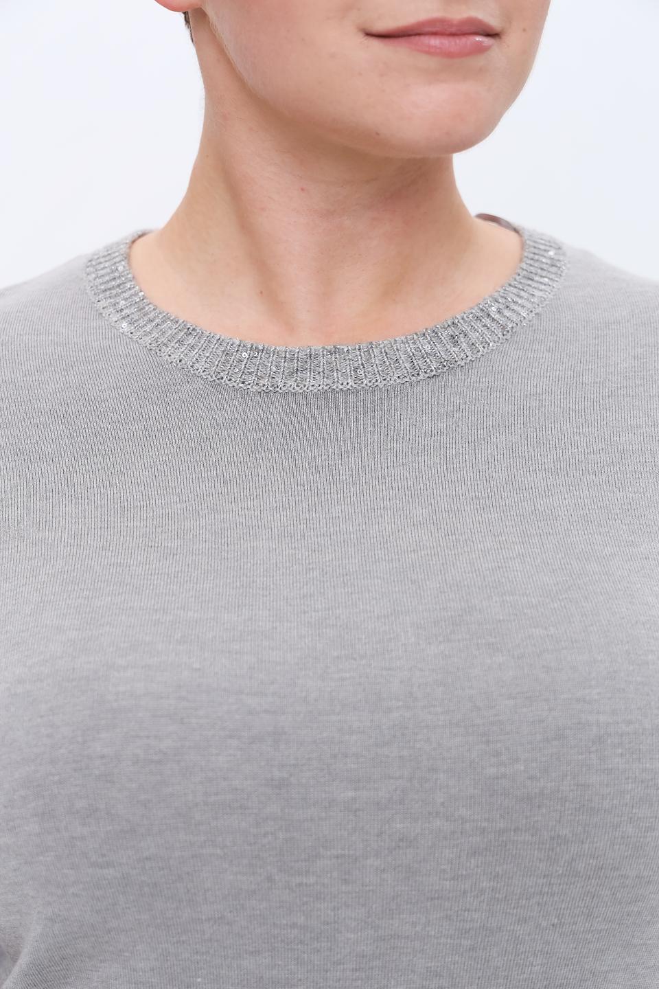 Пуловер Gerry Weber серый с отделкой