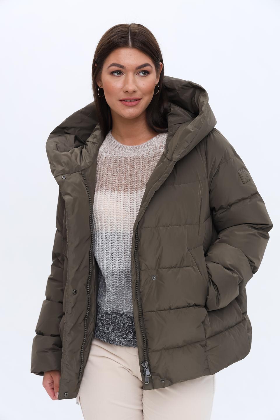 Куртка Luisa Cerano хаки с капюшоном