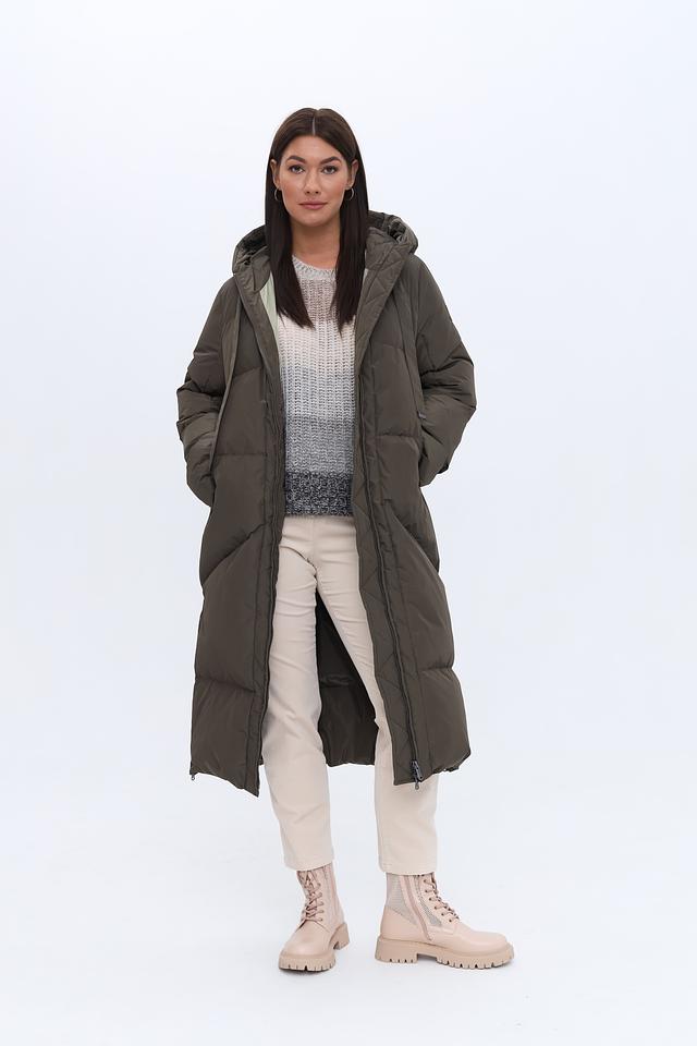 Пальто стеганое Luisa Cerano хаки