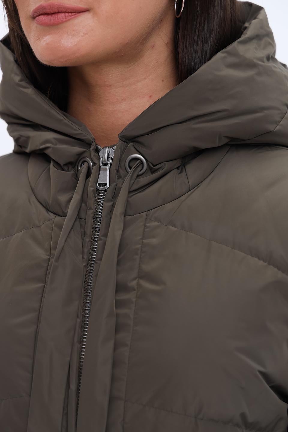 Пальто стеганое Luisa Cerano хаки