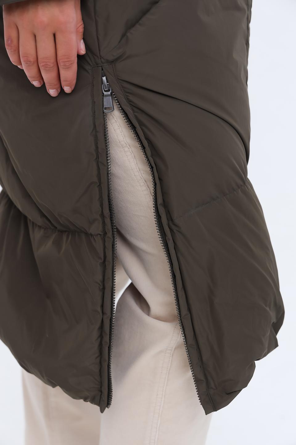 Пальто стеганое Luisa Cerano хаки