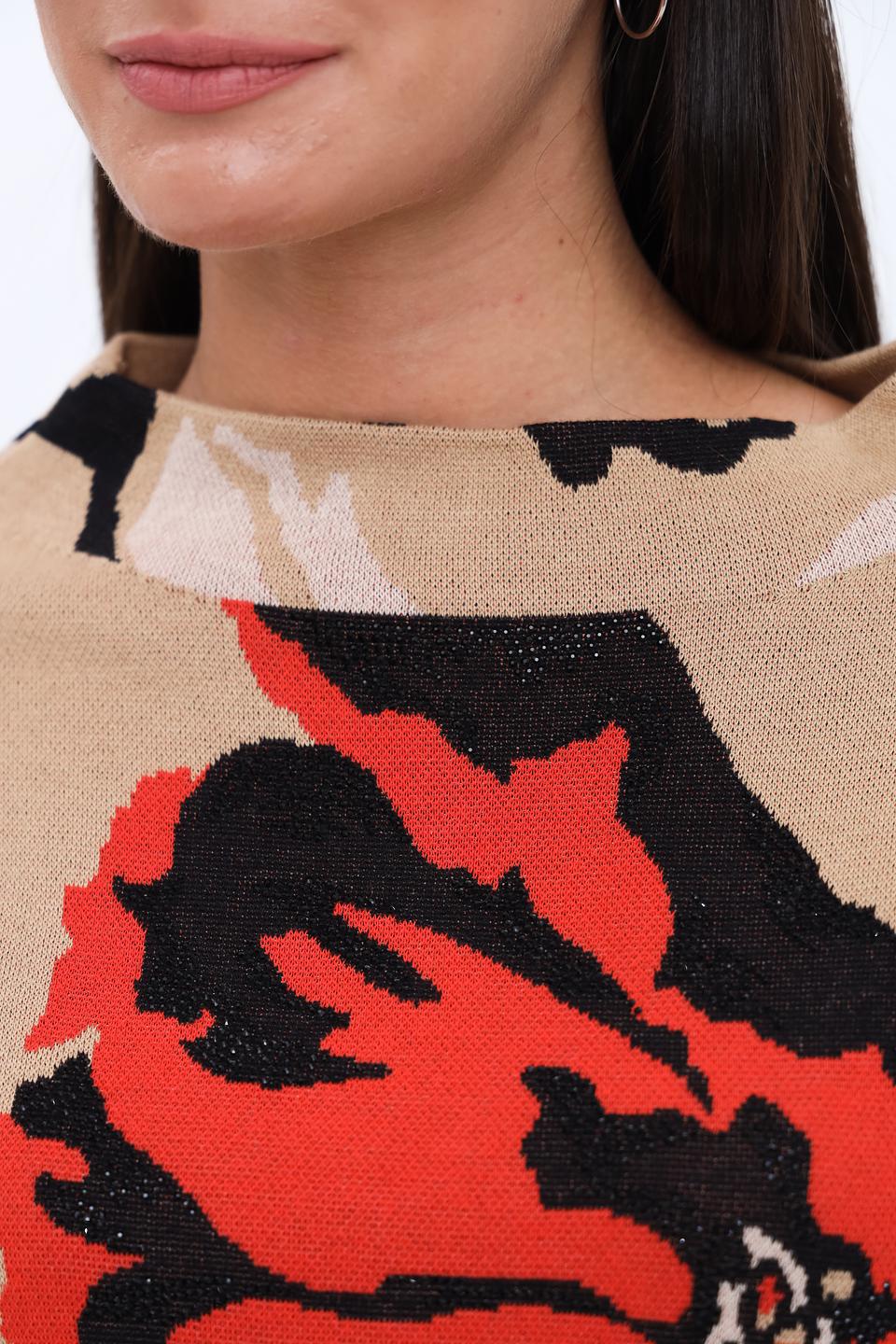 Пуловер Monari с цветочным принтом