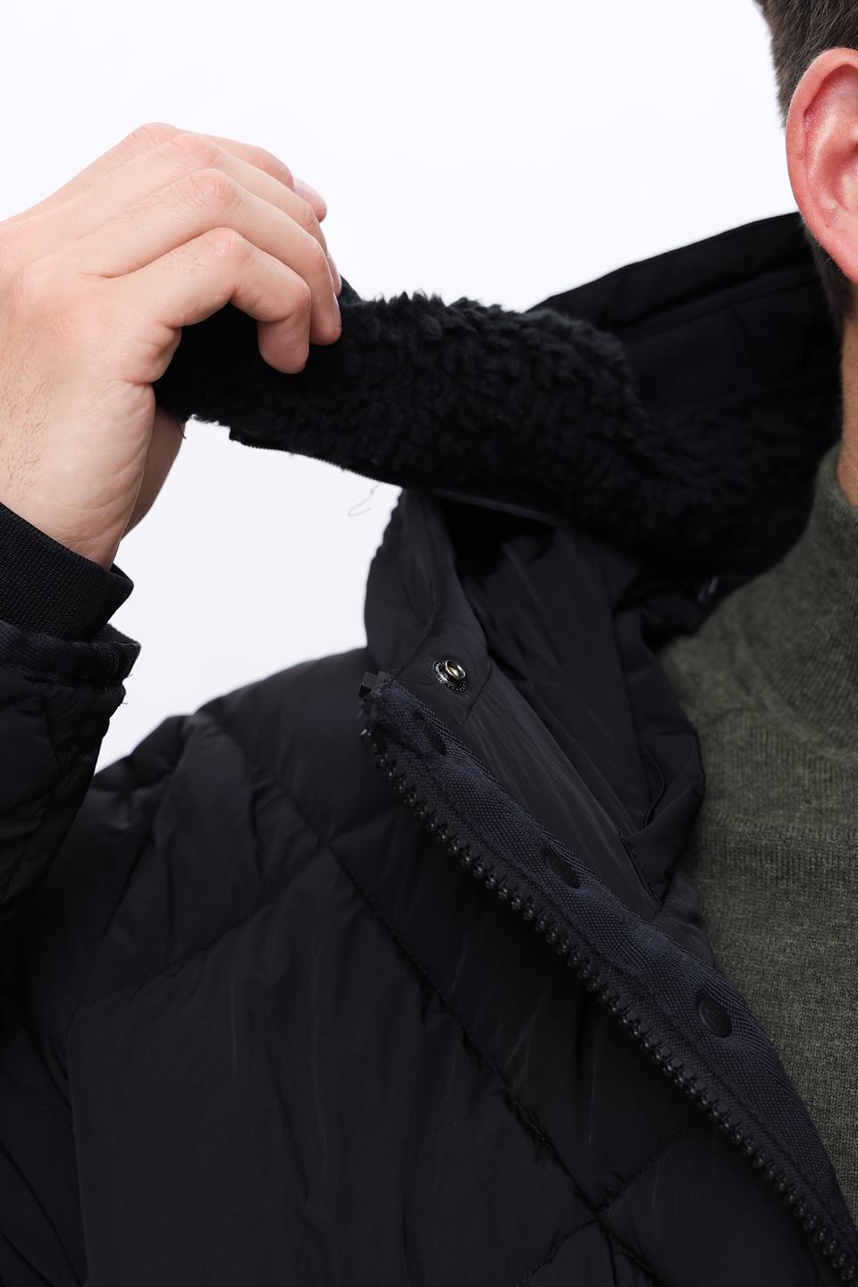 Пальто Strellson стеганое чёрное