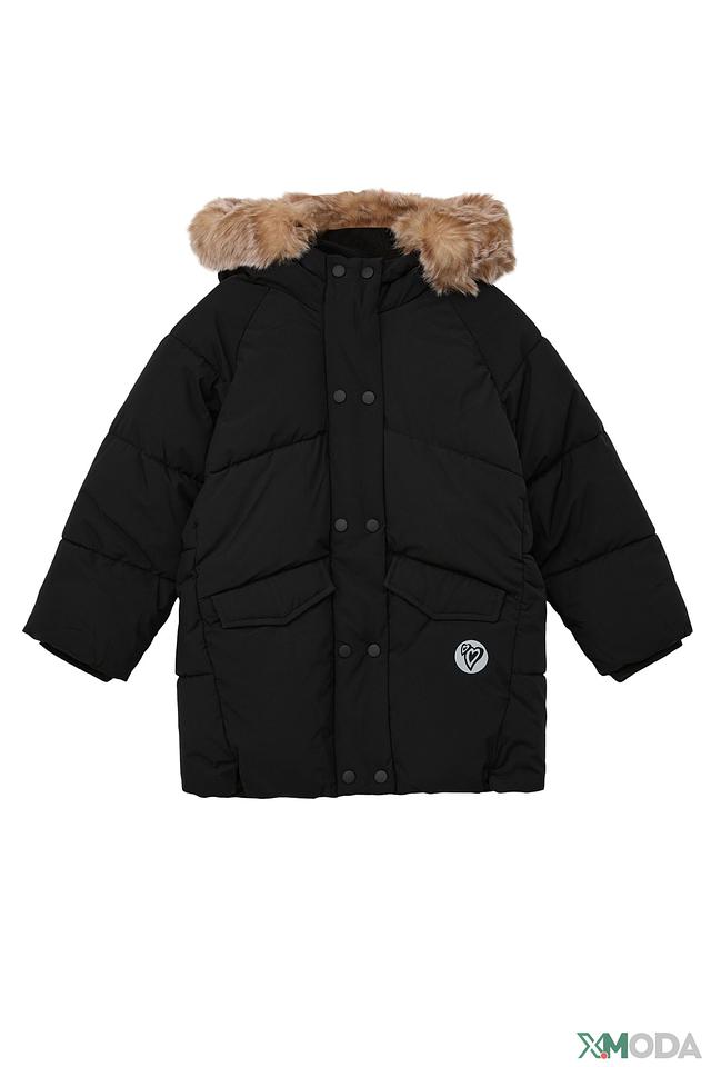 Куртка s.Oliver чёрная с мехом