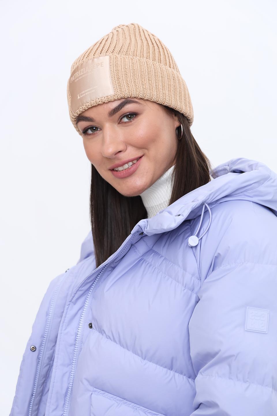 Шапка Patrizia Pepe бежевая