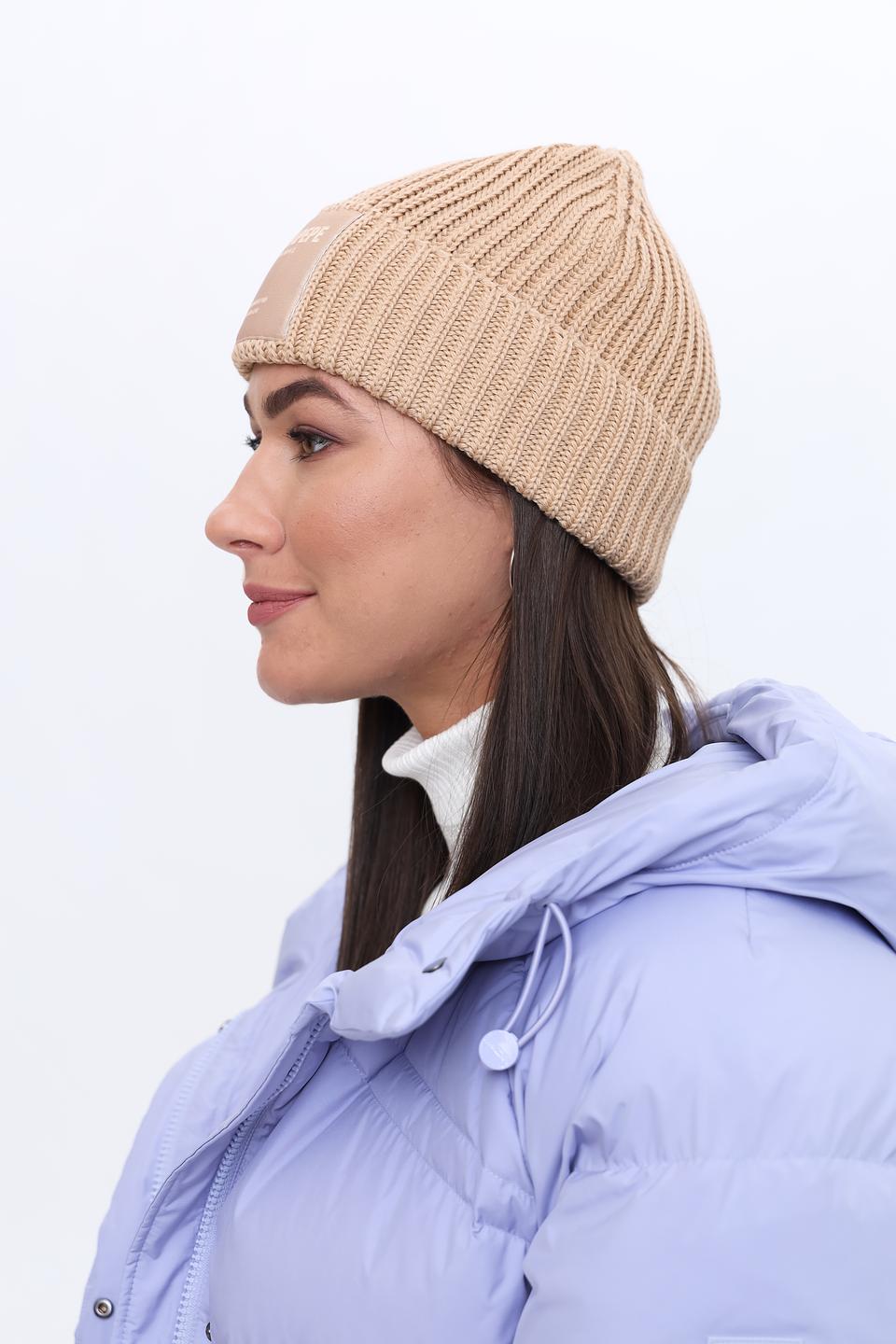 Шапка Patrizia Pepe бежевая