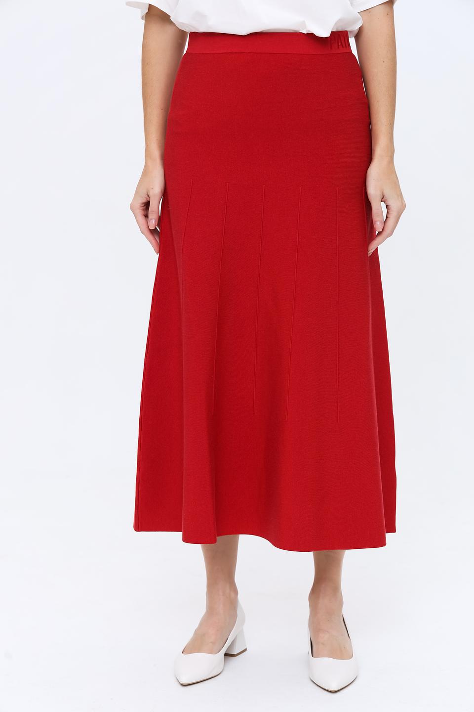 Юбка Patrizia Pepe красная миди