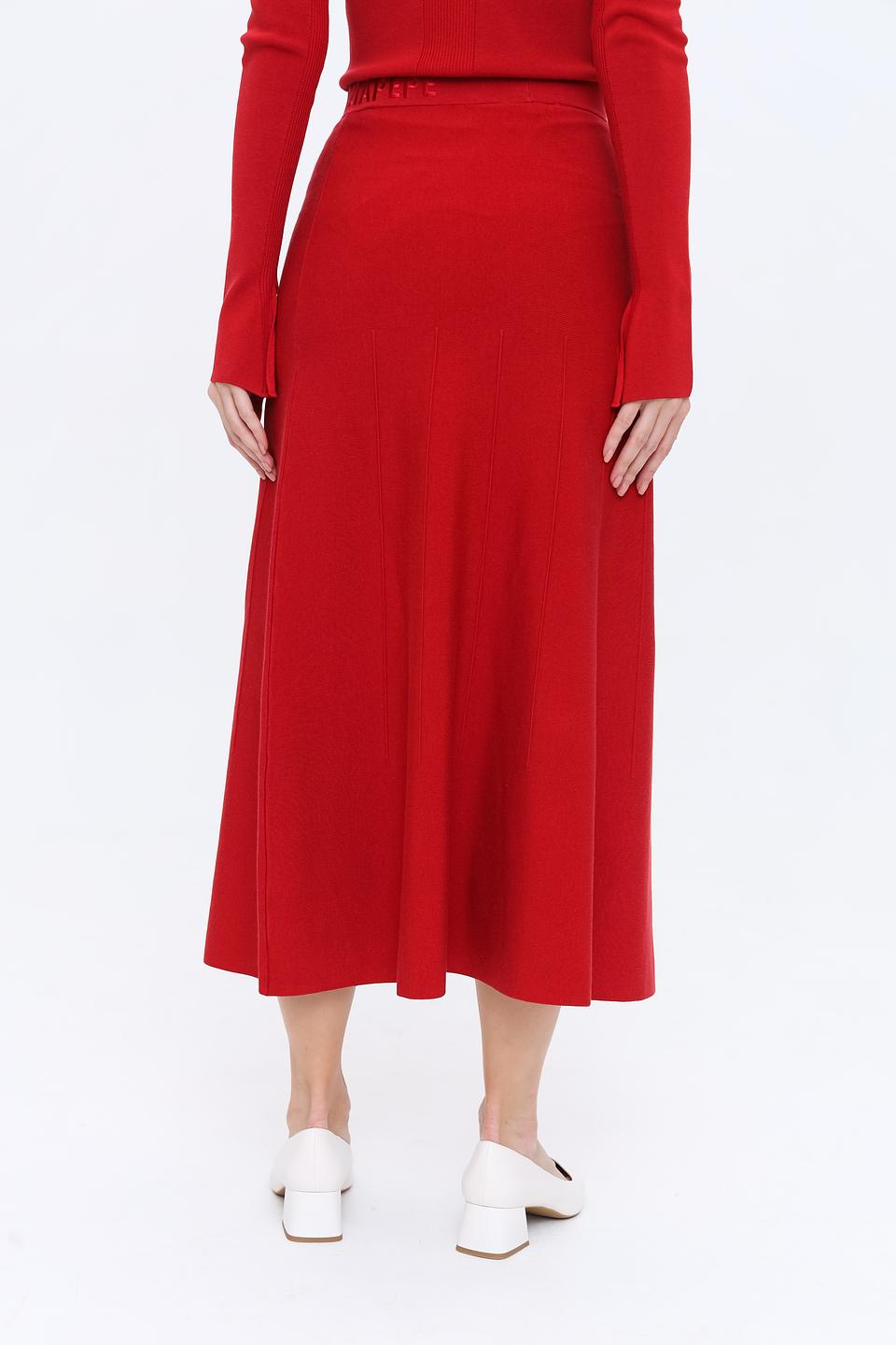 Юбка Patrizia Pepe красная миди