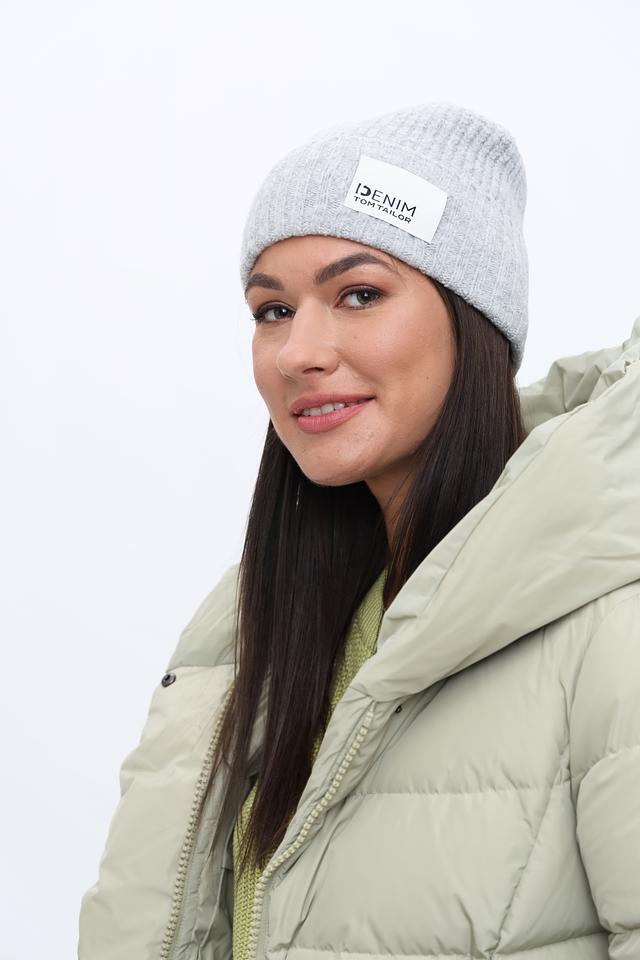 Шапка Tom Tailor denim серая