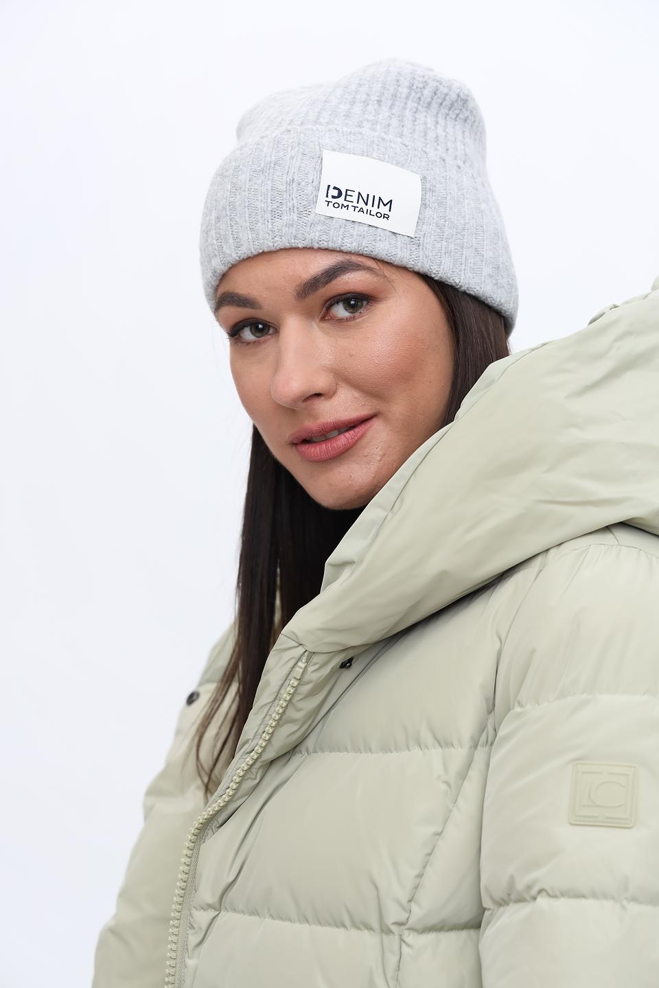 Шапка Tom Tailor denim серая