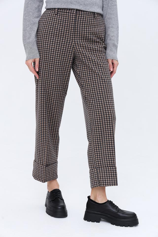 Брюки клёш Tom Tailor в клетку