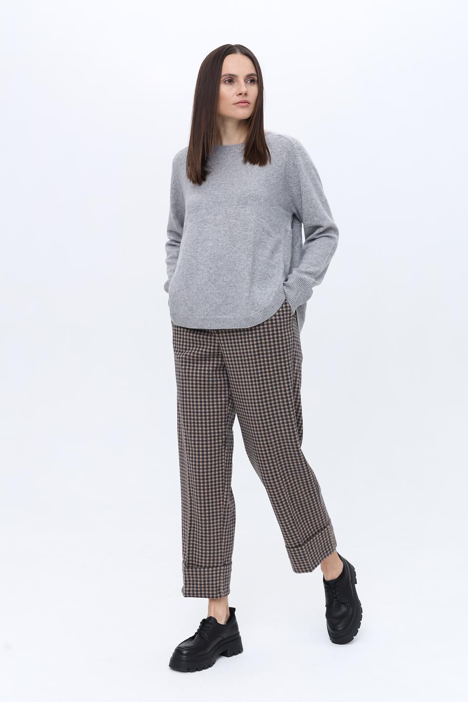 Брюки клёш Tom Tailor в клетку