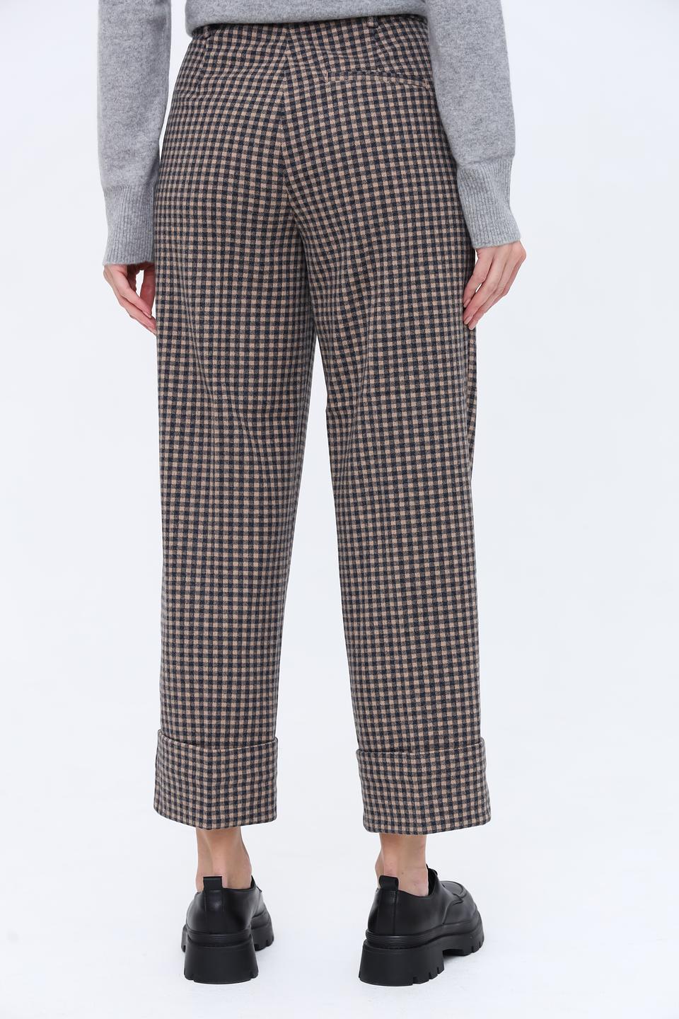 Брюки клёш Tom Tailor в клетку