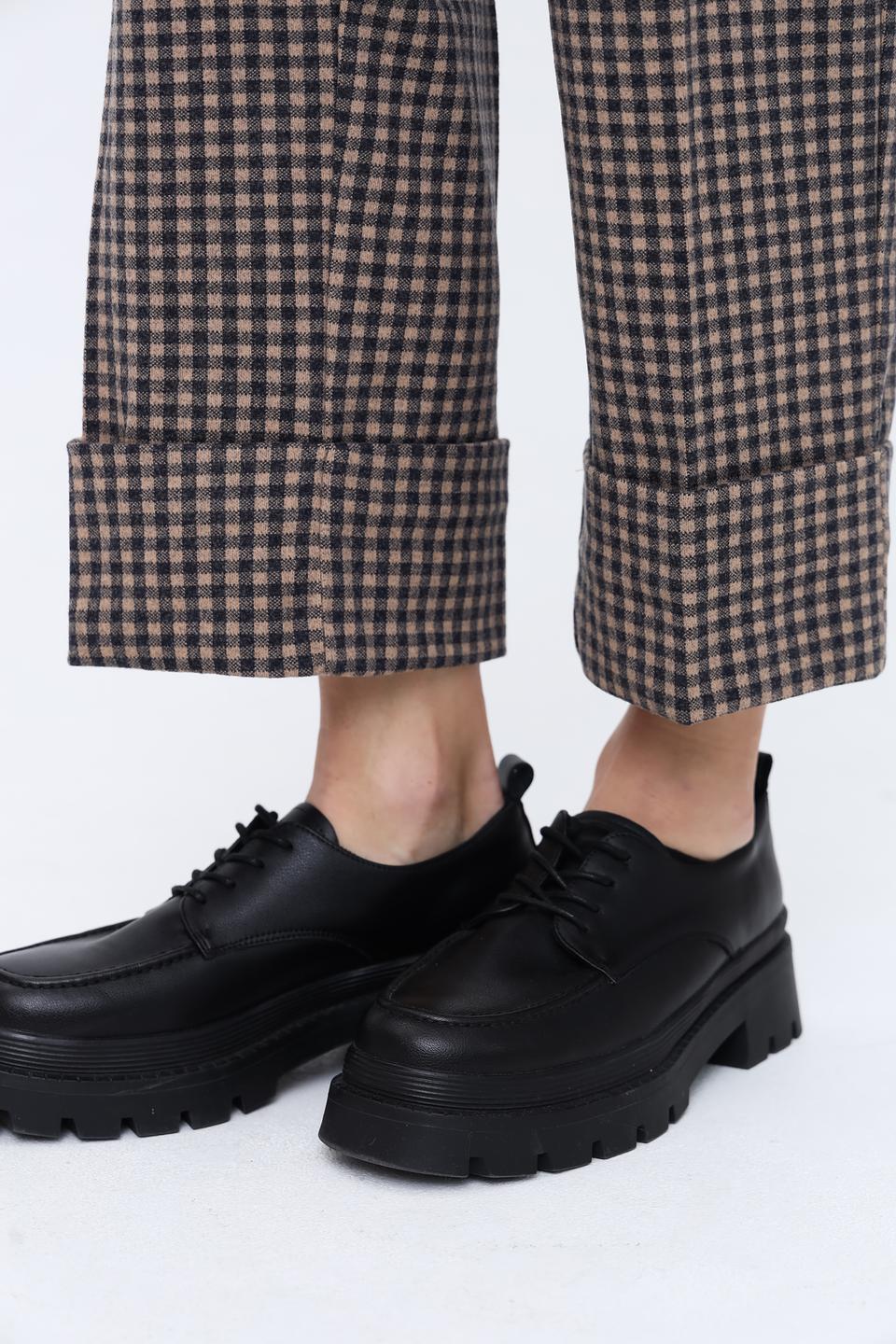 Брюки клёш Tom Tailor в клетку