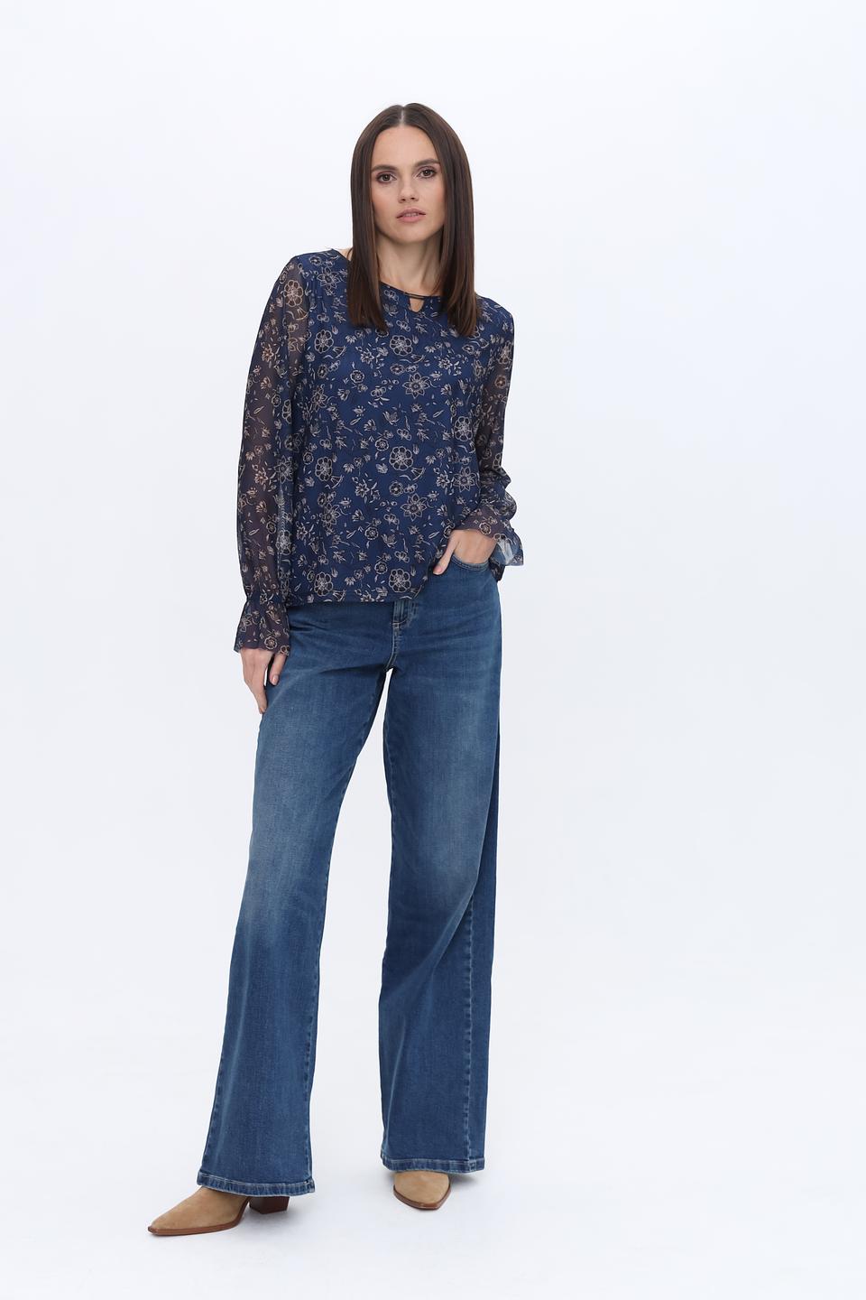 Блуза More and More с цветочным принтом