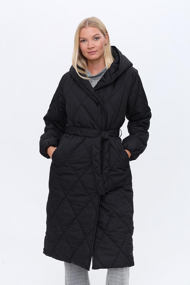 Пальто More and More стеганое чёрное