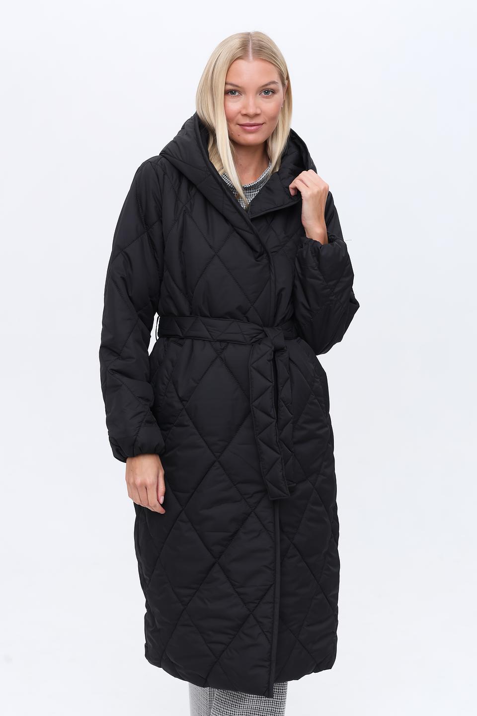 Пальто More and More стеганое чёрное