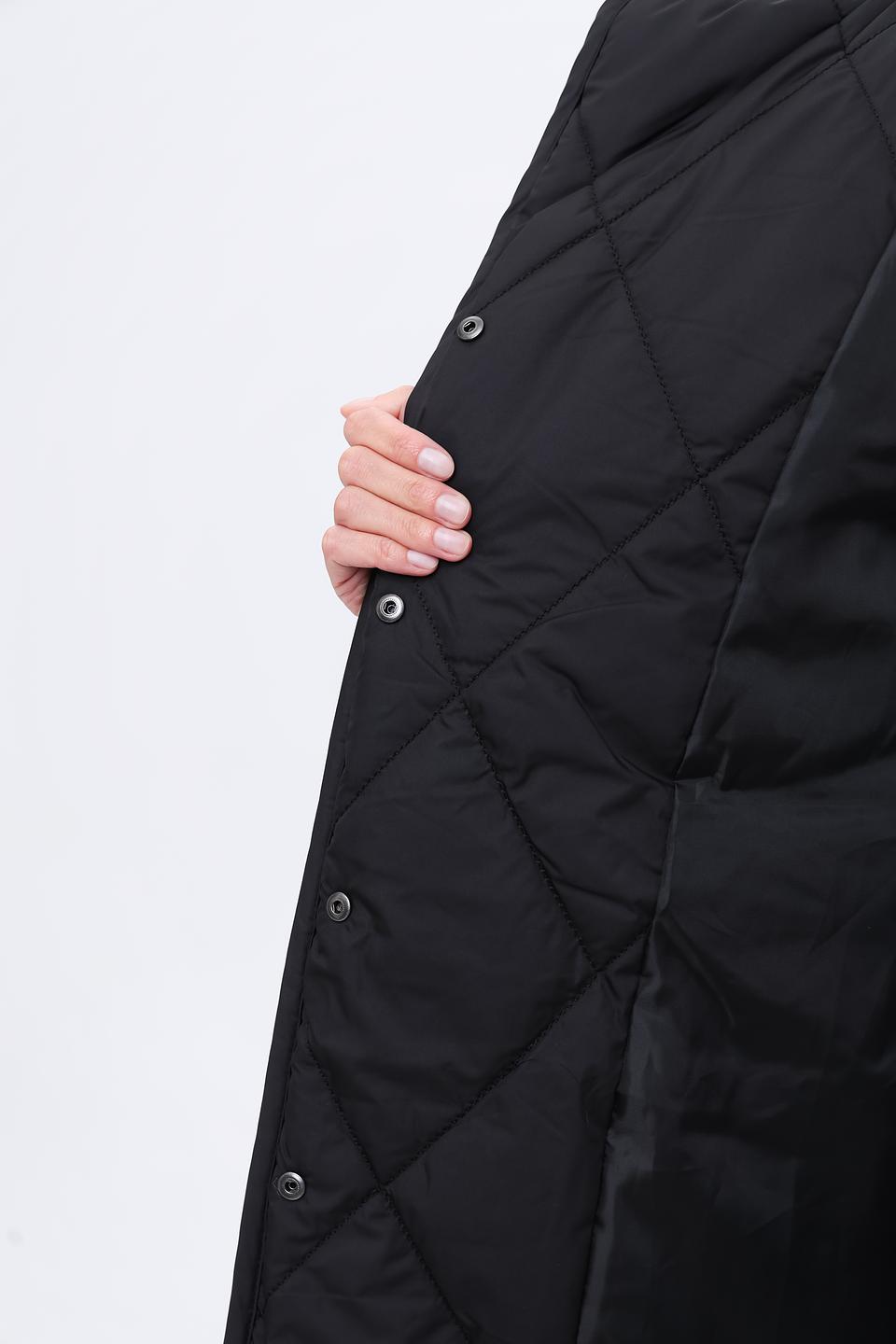 Пальто More and More стеганое чёрное
