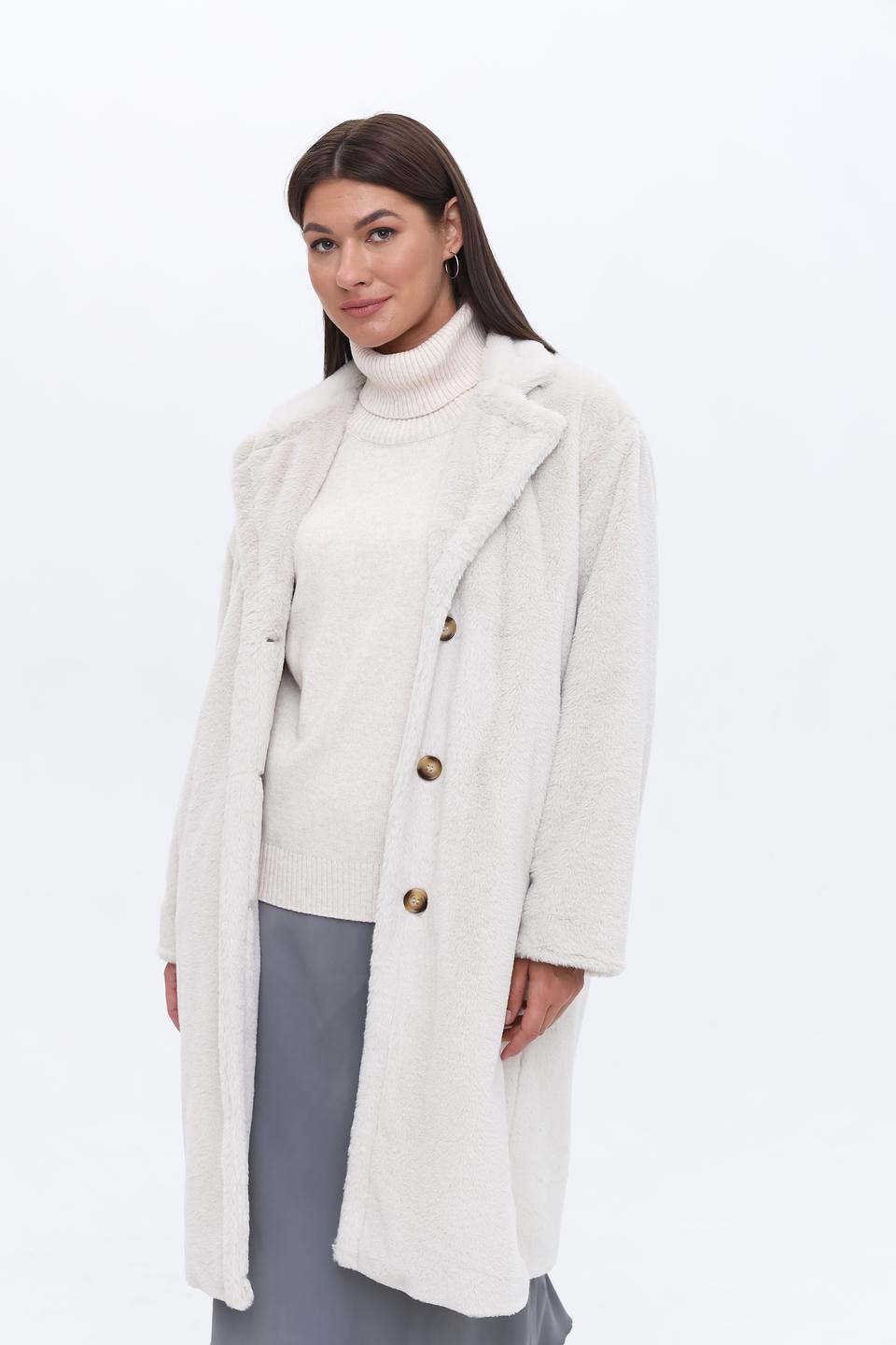 Пальто MORE and MORE из искусственного меха