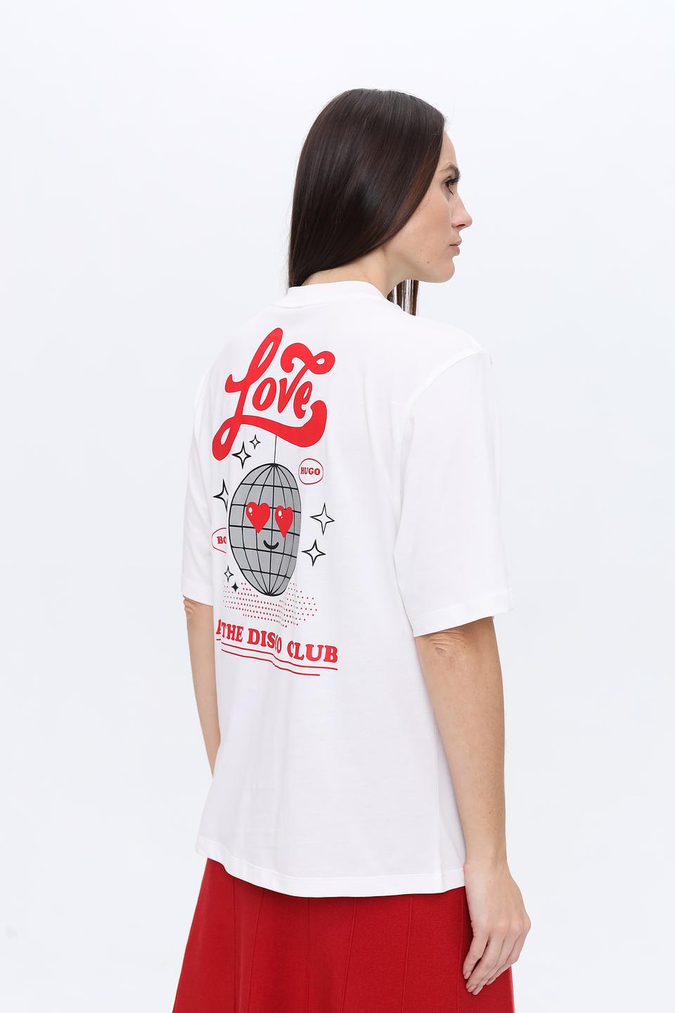 Футболка Hugo женская с принтом