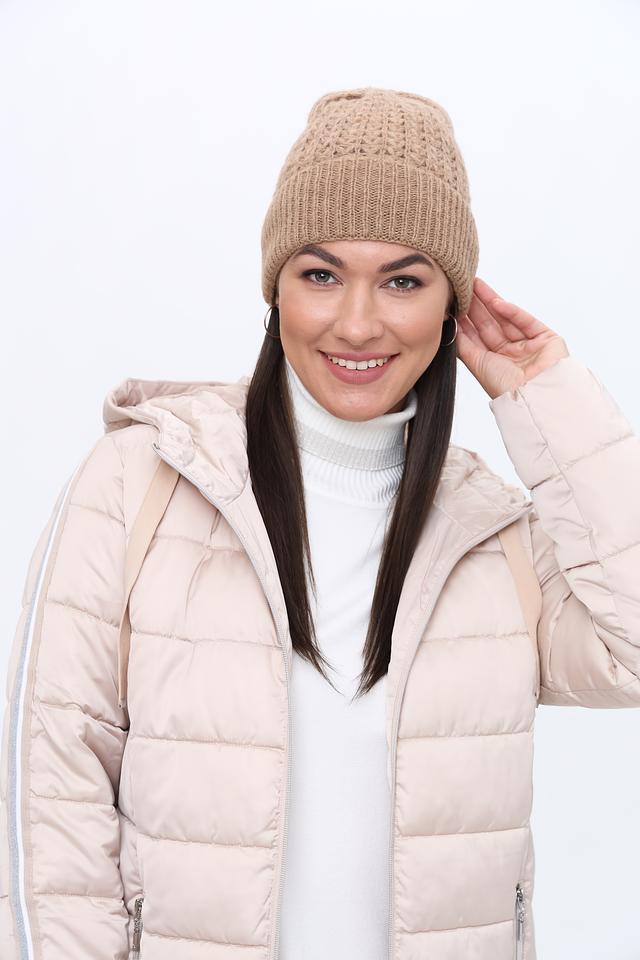 Шапка Penny Black вязаная бежевая