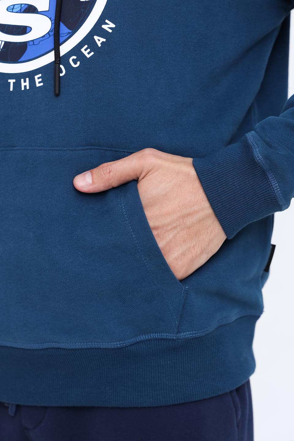 Толстовка North Sails синяя с логотипом