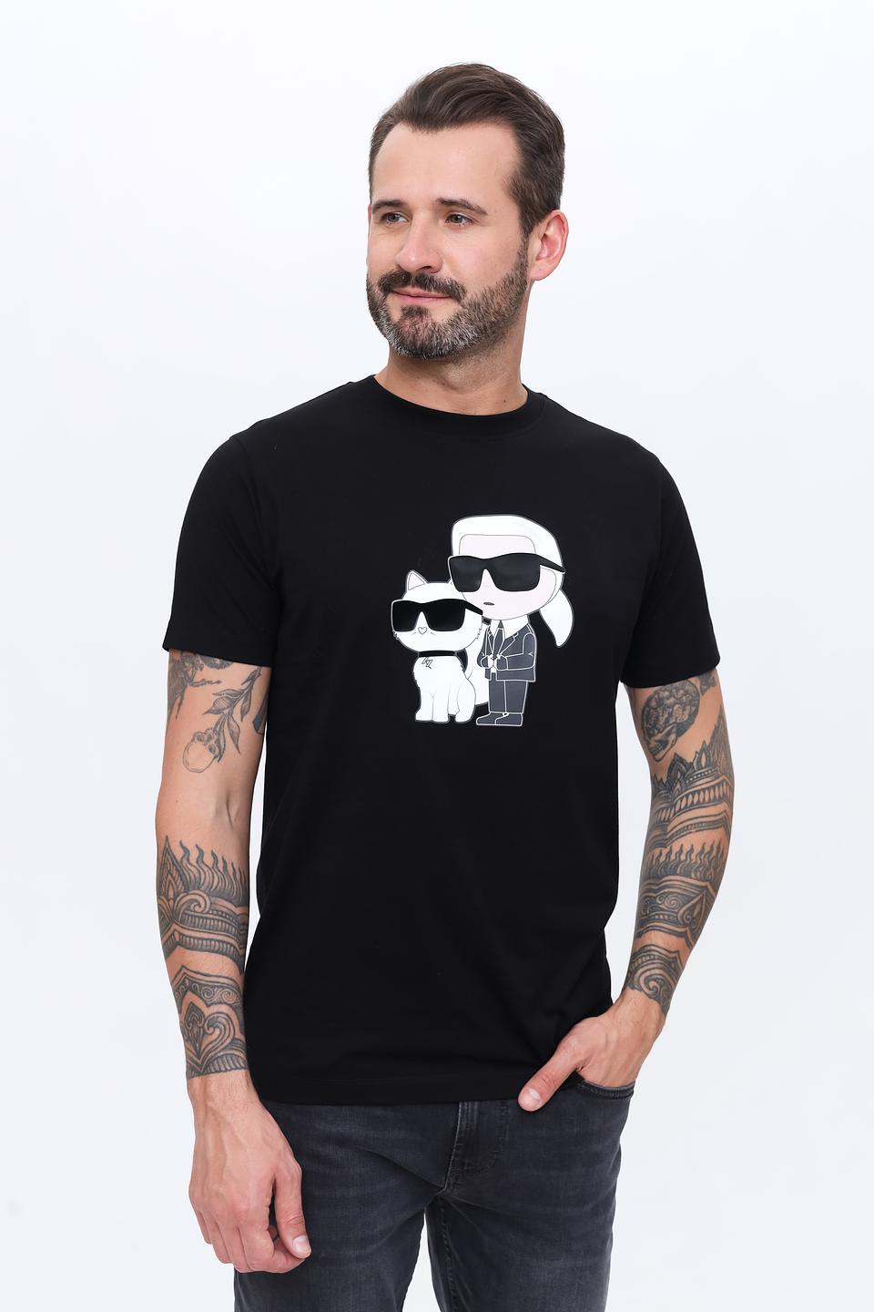 Футболка Karl Lagerfeld с принтом чёрный