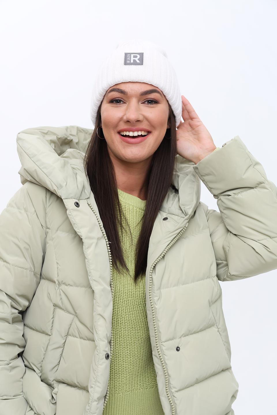 Шапка Roeckl белая с логотипом