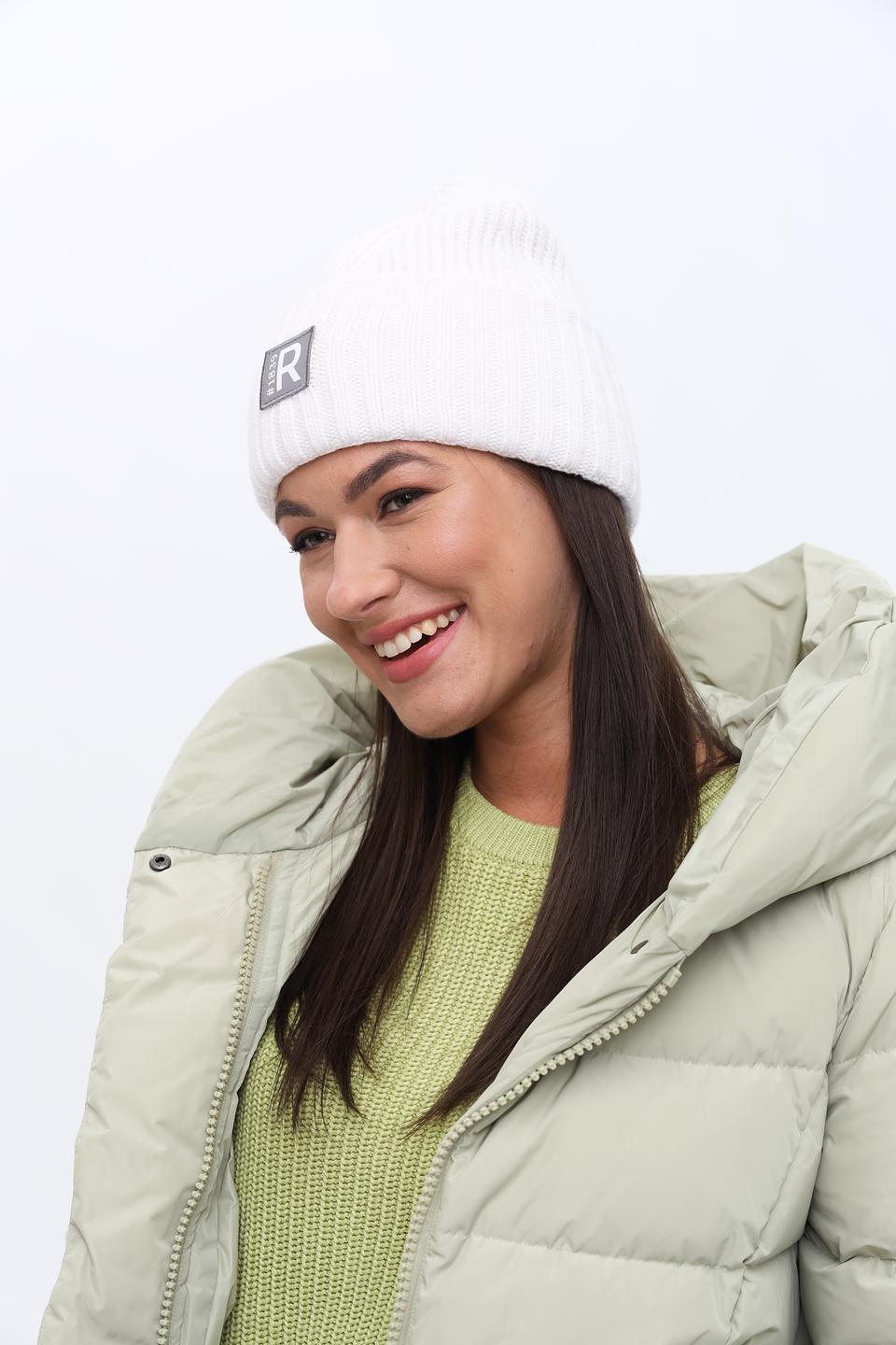 Шапка Roeckl белая с логотипом