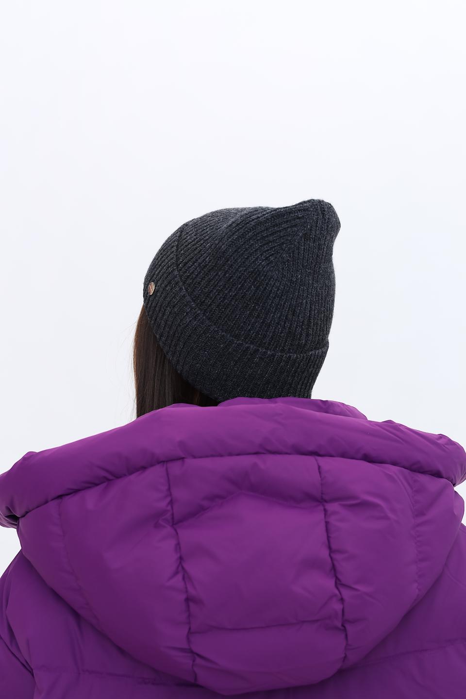 Шапка Coccinelle вязаная серая