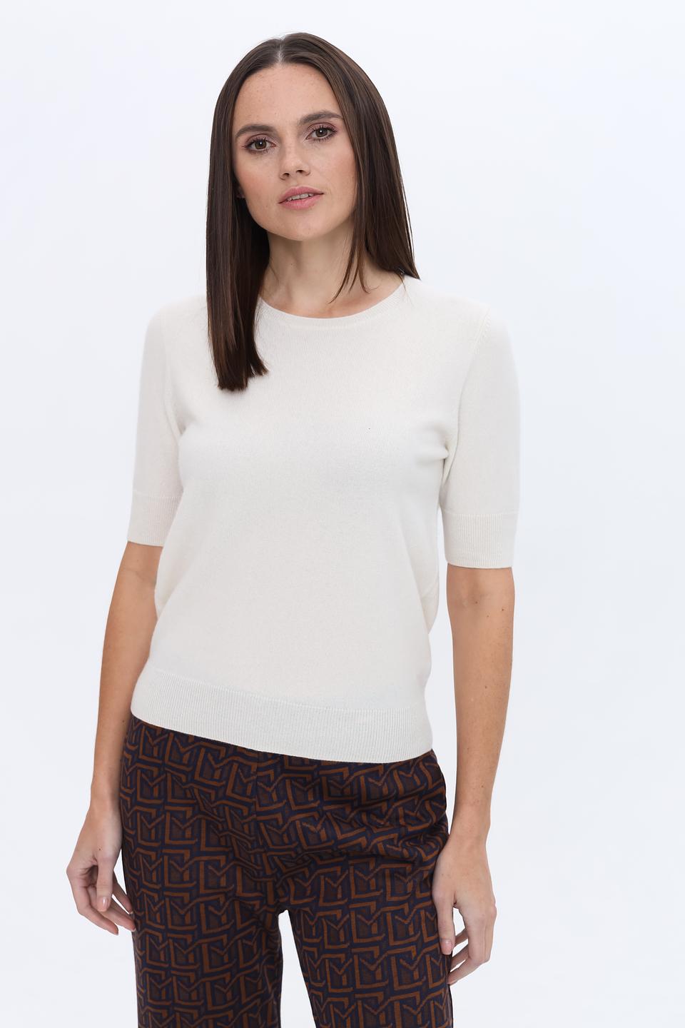 Пуловер Repeat кашемир кремовый