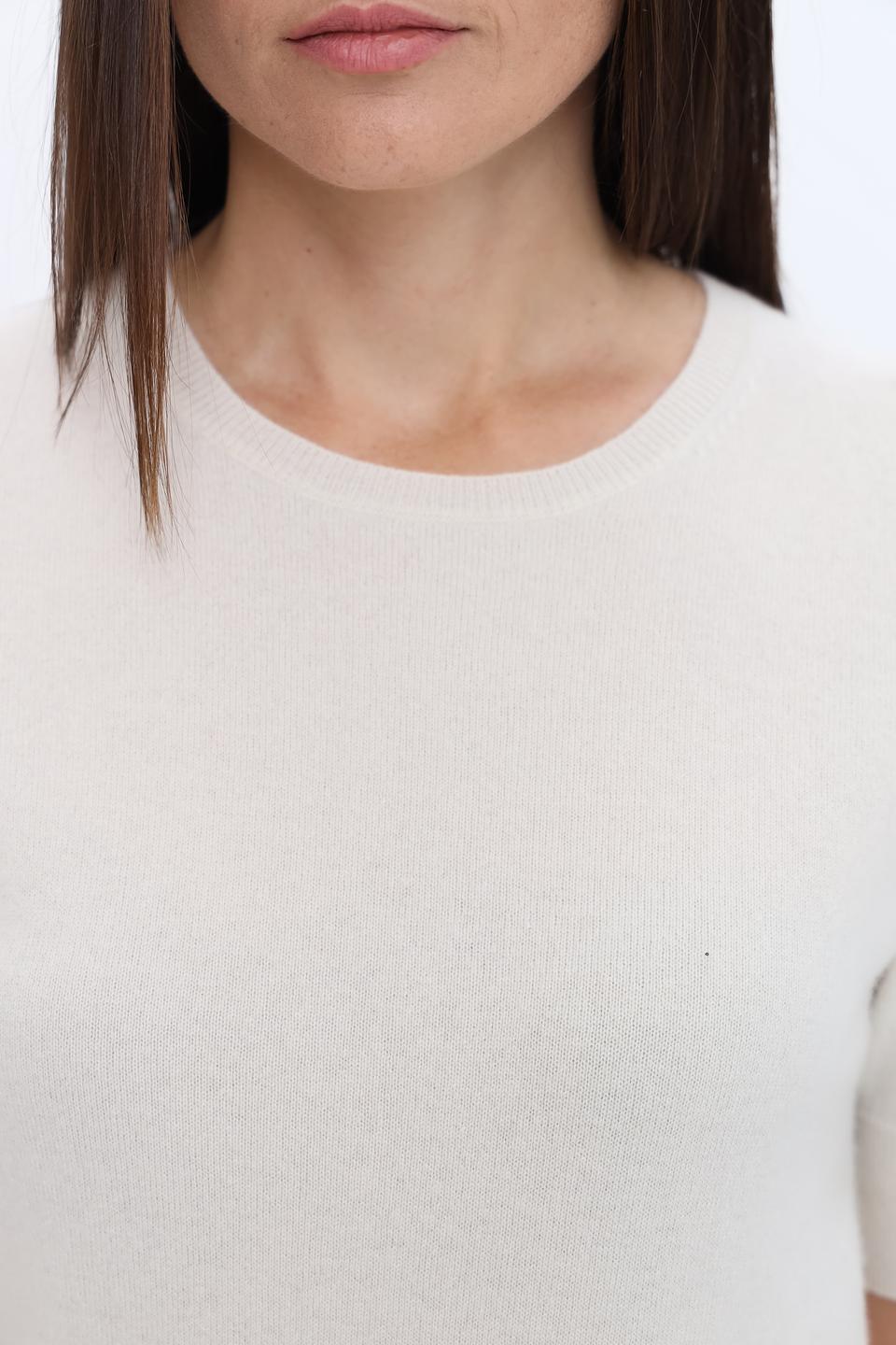 Пуловер Repeat кашемир кремовый