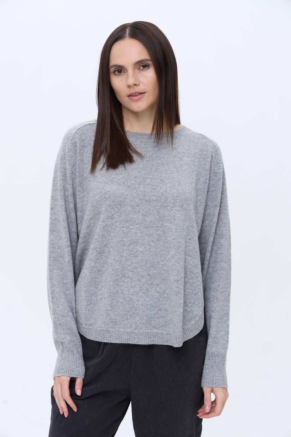 Пуловер Repeat кашемир серый