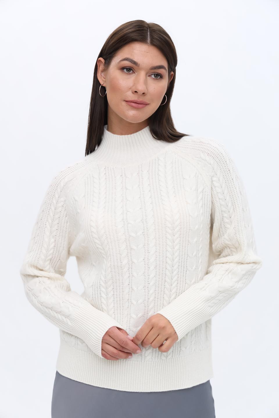 Пуловер Repeat кашемир молочный