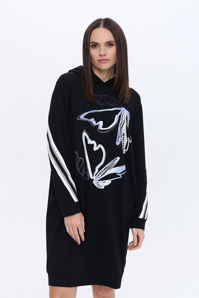 Платье Sportalm с принтом чёрное