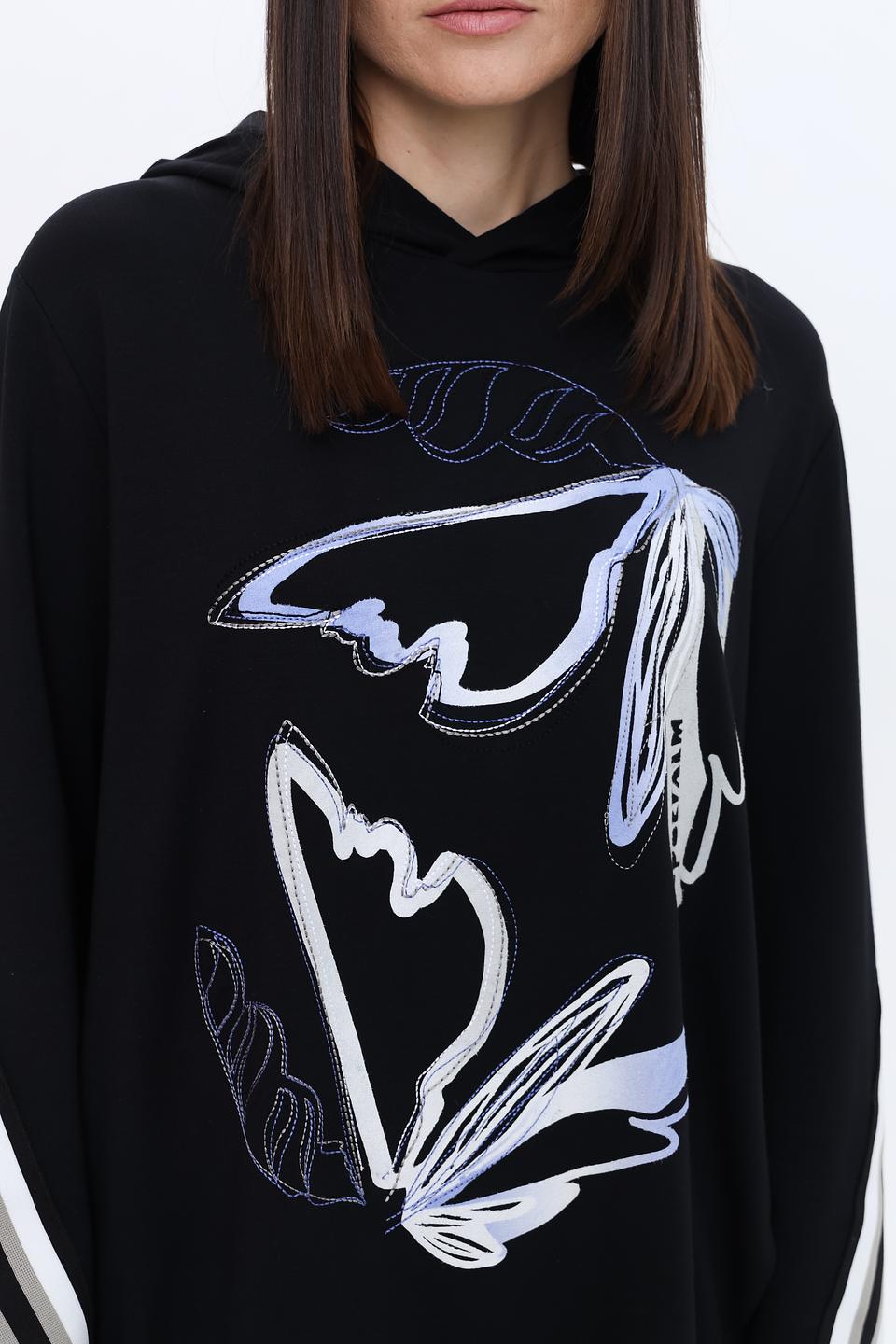 Платье Sportalm с принтом чёрное