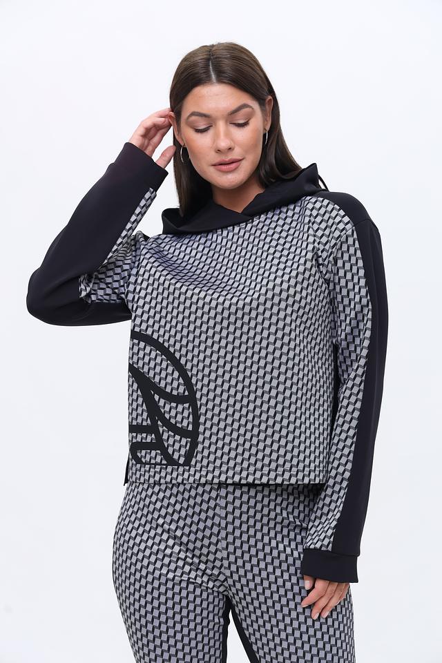 Пуловер Ulli Ehrlich Sportalm с принтом чёрный