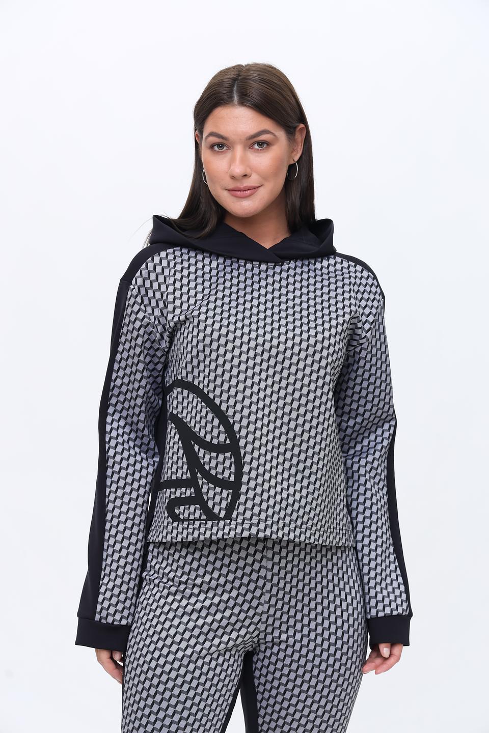 Пуловер Ulli Ehrlich Sportalm с принтом чёрный