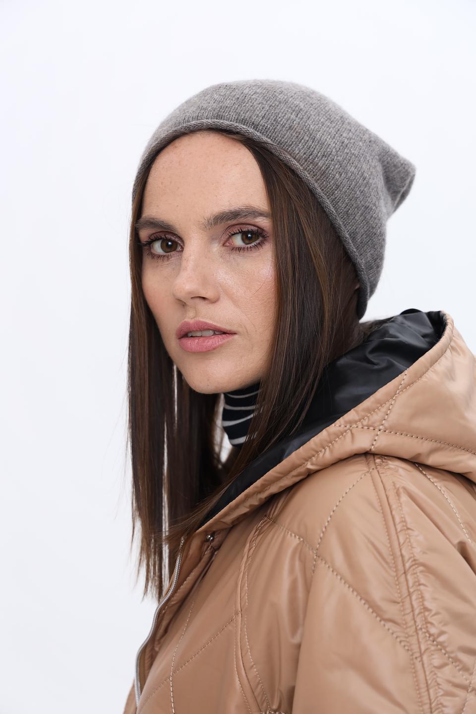 Шапка Seeberger кашемир серая